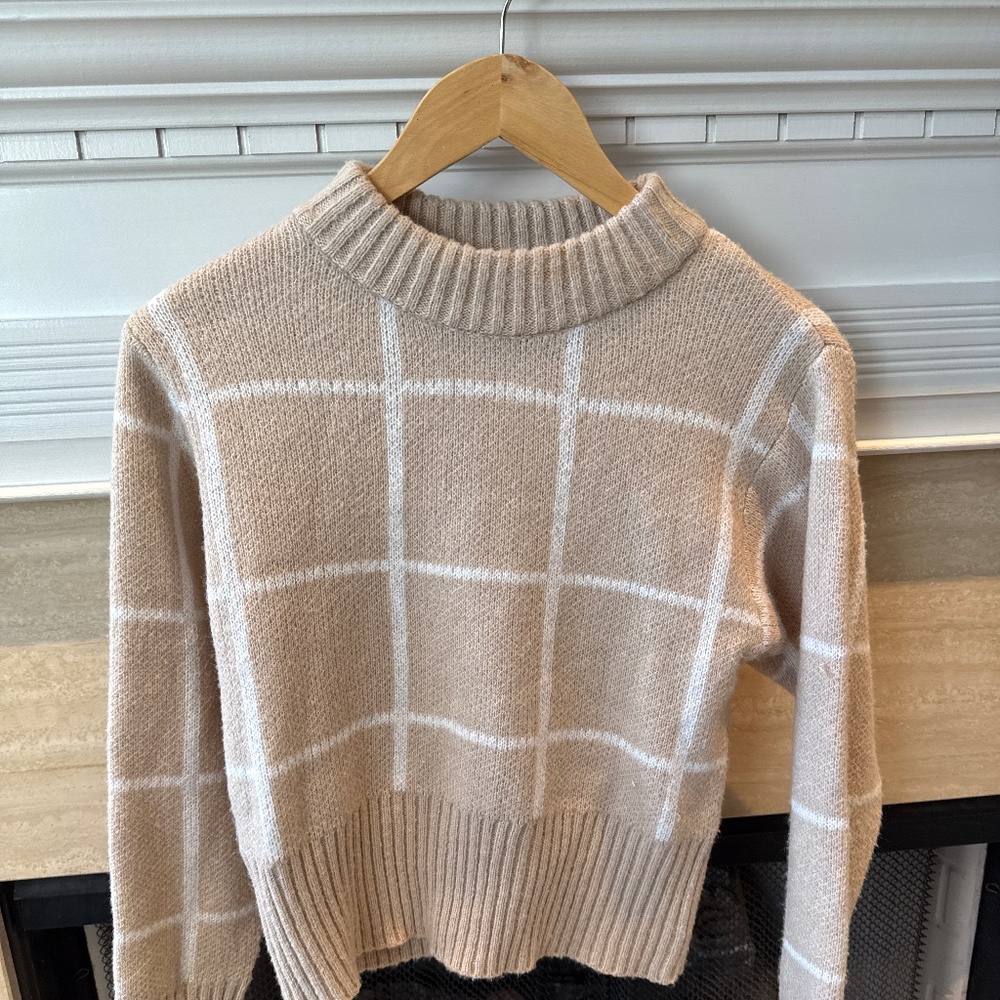 Mock turtle neck sweater